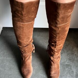 Dolce Vita Tan Silas- Suede Over-the-Knee Boots